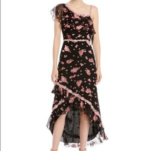 Alice + Olivia
Caydon One-Shoulder Floral Burnout Flounce Midi Dress like new